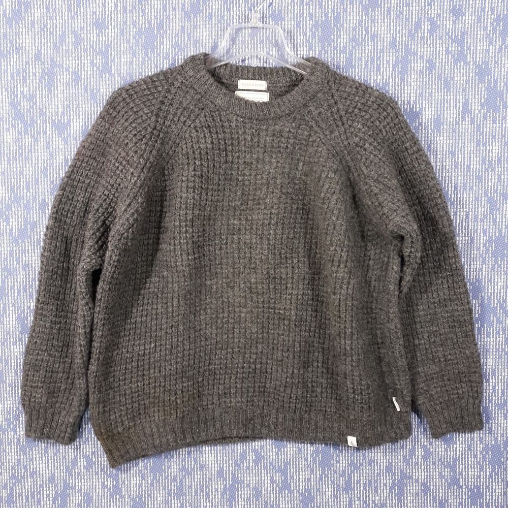 PEREGRINE Wool Sweater‎ Made In England Womens XL Gray Heavyweight Pullover